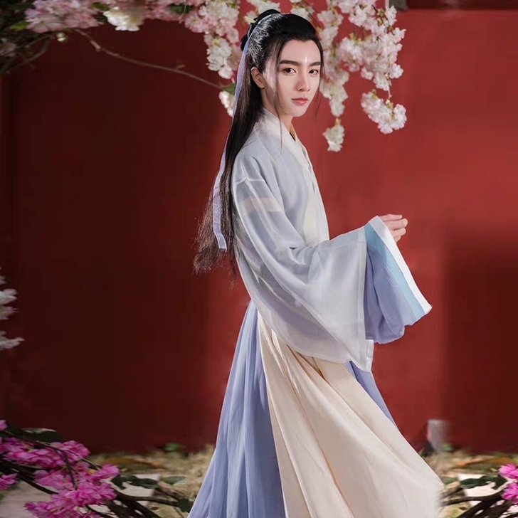 宿问汉服女正品原创白泽晋制三件套交领齐腰中...