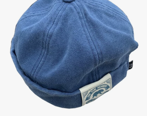 帽子男日系复古贴布瓜皮帽雅痞圆顶地主帽潮贝...