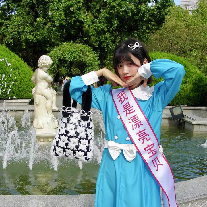 CUTEOOU秋冬昭和女孩日式优雅蝴蝶结小...