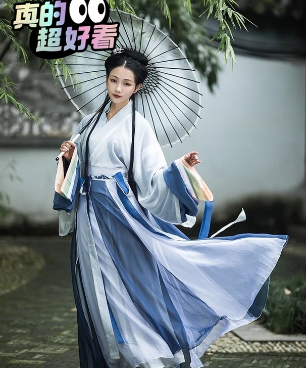 柒邑 雲裳诉 汉服女正品原创白菜交领晋制齐...