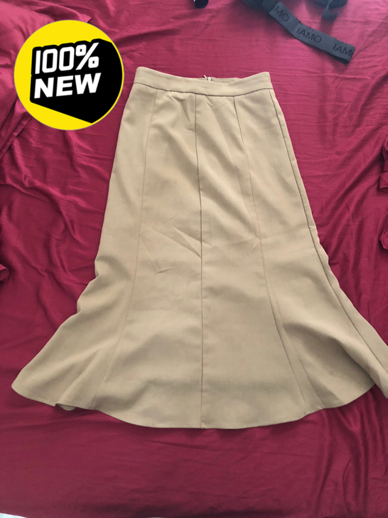 面料很好，试穿一次，腰围太小。估计只能穿到...