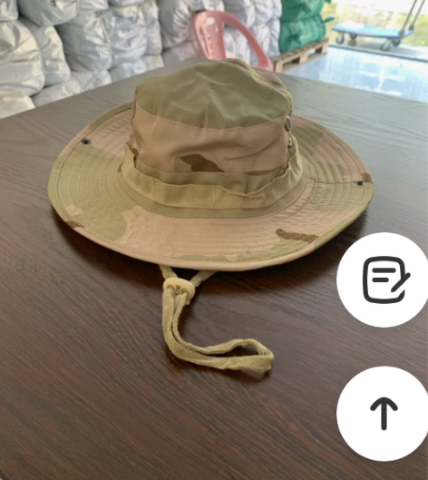 出口订单 三沙色奔尼帽渔夫帽 遮阳透气 质...