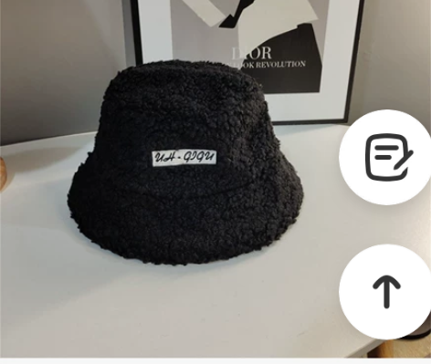 帽子秋冬款羊羔毛渔夫帽女日系可爱韩版百搭双...