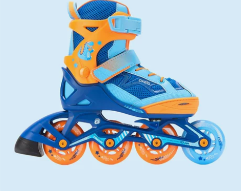 迪卡侬溜冰鞋儿童初学者轮滑鞋女童男童滑冰鞋...