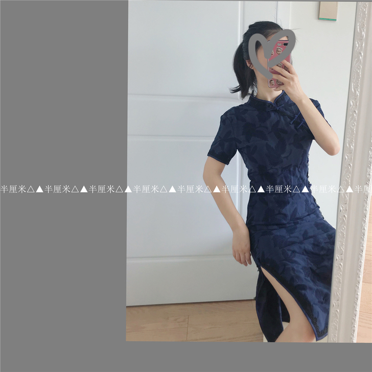 断舍离 半袖旗袍盘扣 160/84A