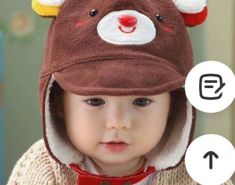 清仓冬天保暖宝宝雷锋帽02岁婴儿护耳帽加绒...