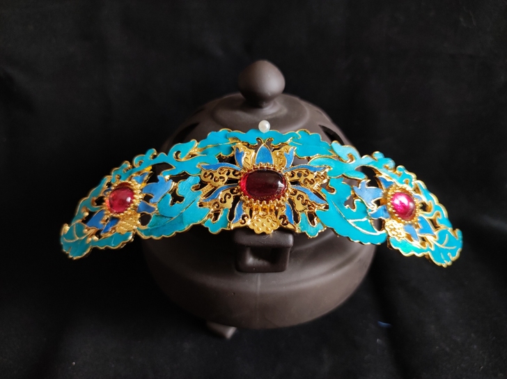 仿点翠发冠。可直接拍。