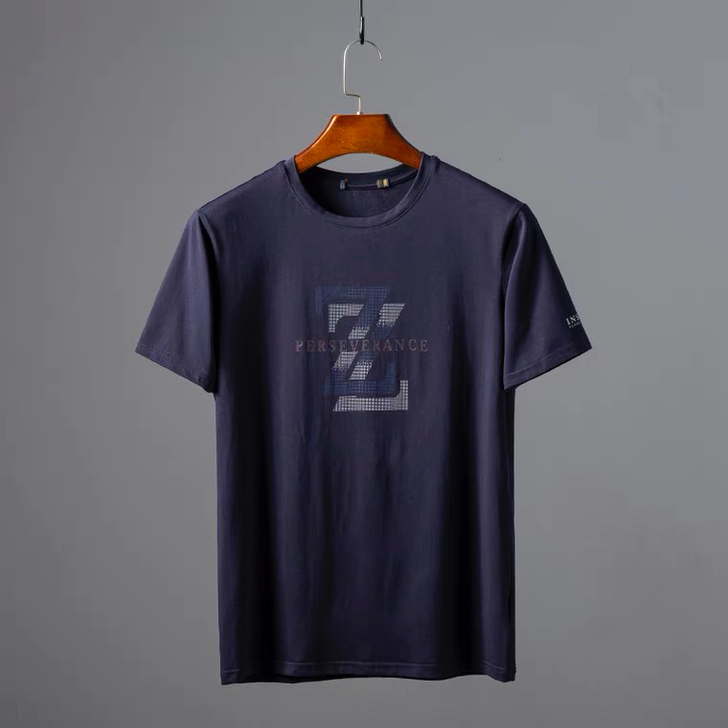 海折扣新款男士短袖 细腻精梳棉圆领短袖T恤...