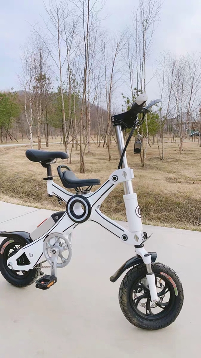 小型折叠电动车迷你女式接送儿童小孩专用超轻...