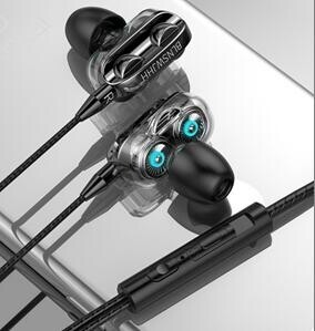 原装双动圈吃鸡游戏耳机 线控耳机 有线耳机...