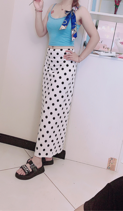 全新 夏季2021新款高腰修身显瘦开叉一步...