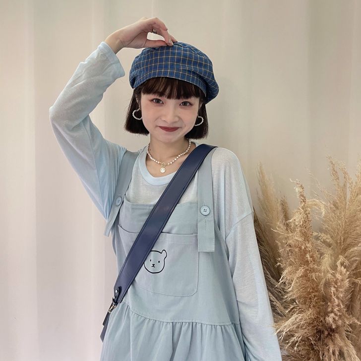 学生减龄小熊背带裙女夏季2021新款韩版宽松