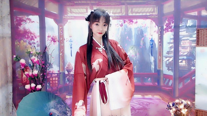 汉服女夏中国风齐腰襦裙广袖大袖衫超仙原创仙...