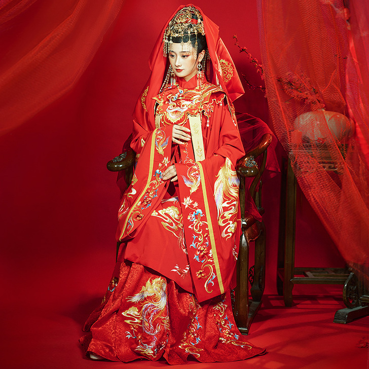 序绘明制婚服良缘正品立领斜襟长袄绣花马面裙...