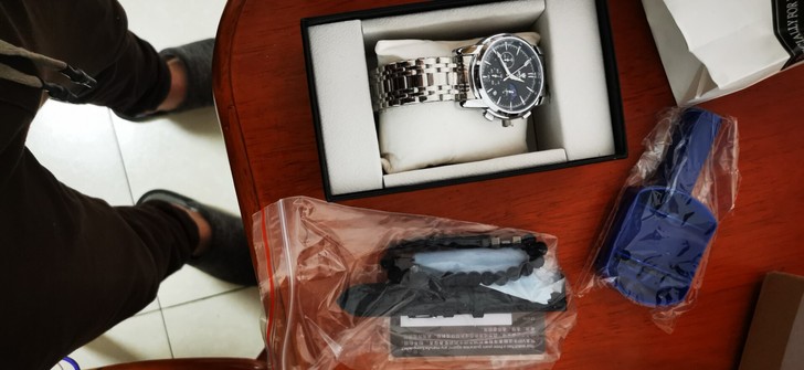 迪塔全新未使用男士手表,原包装,送皮表带