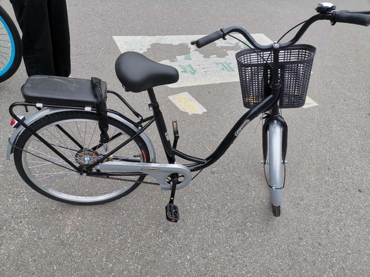 24寸银色单速自行车标配成人男女上班族大学...