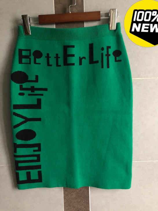 中长款针织半身裙包臀一步裙女秋冬2021新...