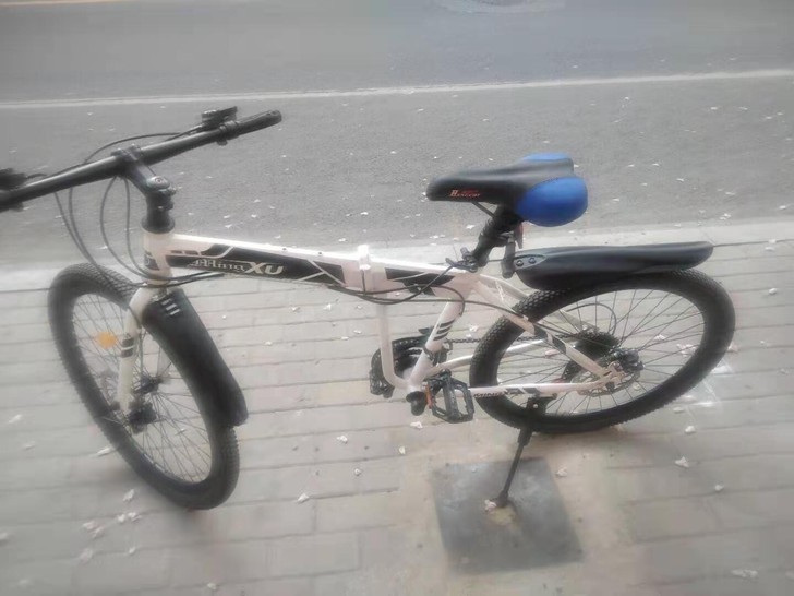 明旭山地自行车21档变速前后碟刹车子好骑