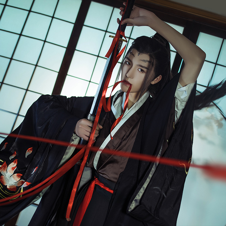 序绘原创 辟邪 麒麟祥瑞大袖披风外套重工刺...