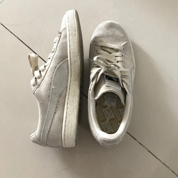 彪马PUMA女鞋麂皮女鞋米色 卡其色37码