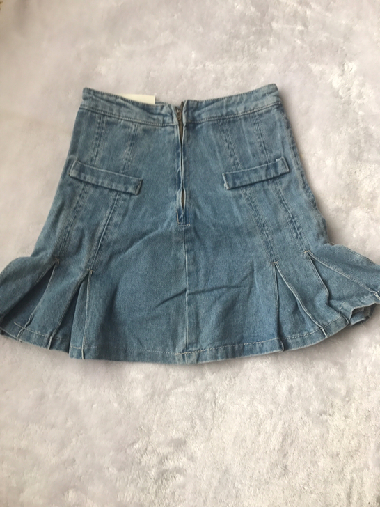 处理半身裙牛仔短裙喇叭裙 女  全新 蓝无...