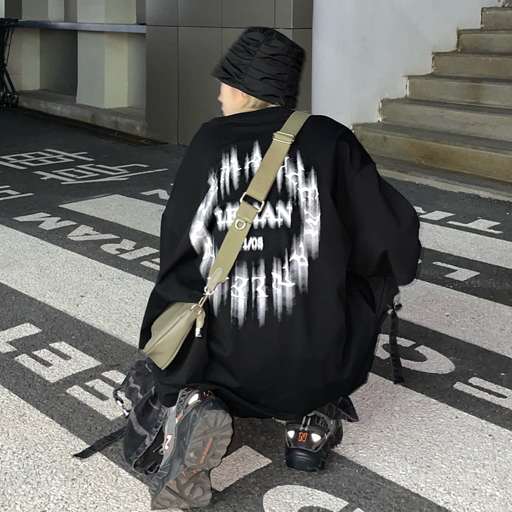 Leman金俊 黄色t恤男印花短袖夏季新款...