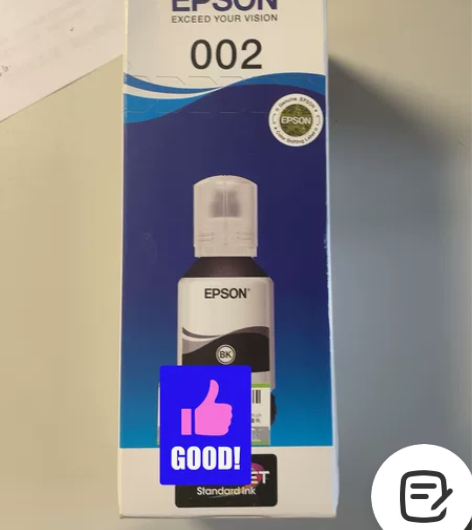 原装爱普生EPSON 002黑色墨水127...