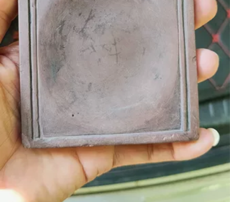 清代端砚，带天眼，石眼，老坑砚台，少见，正...