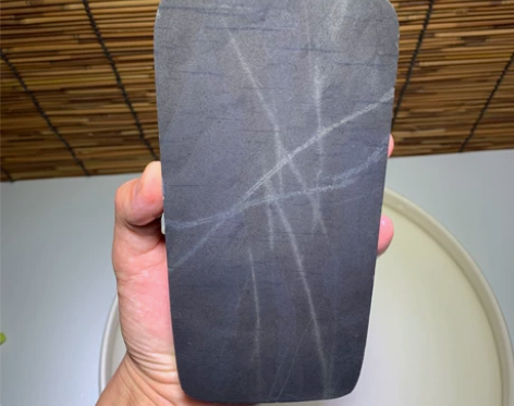 歙砚 古罗纹坑刷丝眉纹 原石 料子 偏远地...