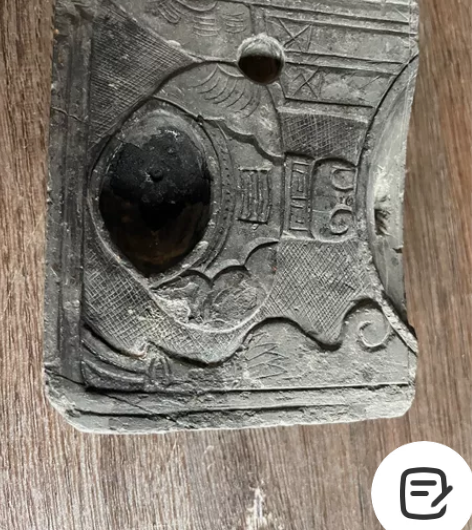 民国博古插花端砚，品相如图，地主家收到的！...