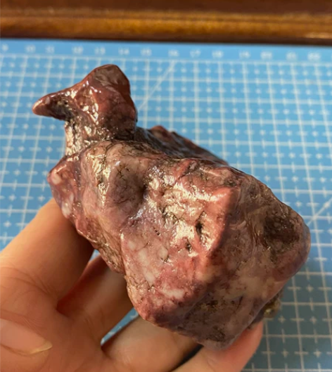 戈壁彩石，象形石，雏鹰展翅，形象生动，色彩...