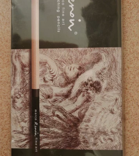 MARCO马克 雷诺阿素描铅笔 12支一盒...