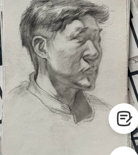 素描头像结构，10开尺寸，8元一张，有想要...