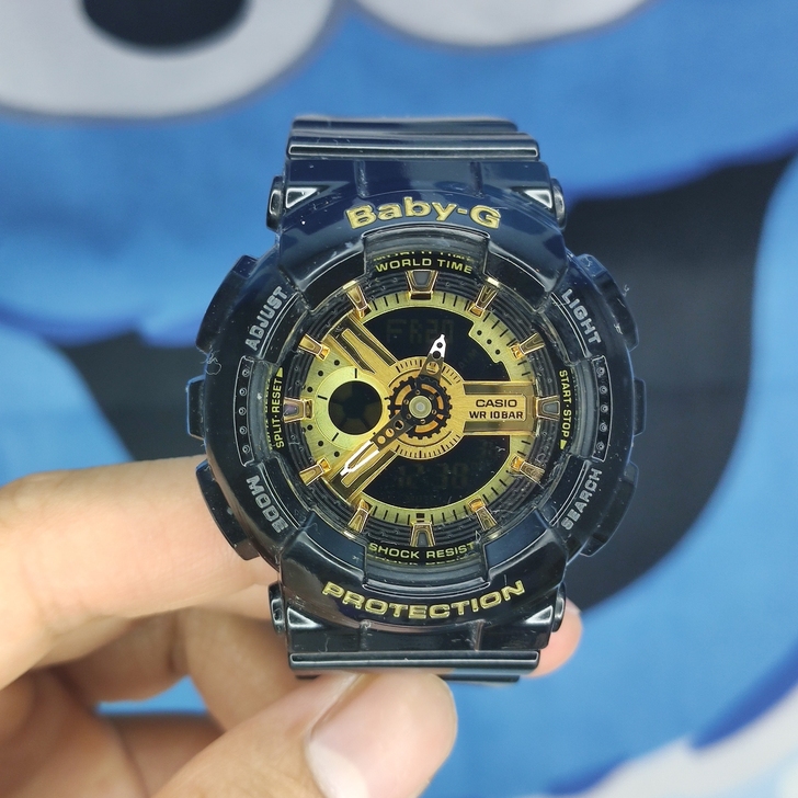casio女黑金babyg ba110手表...