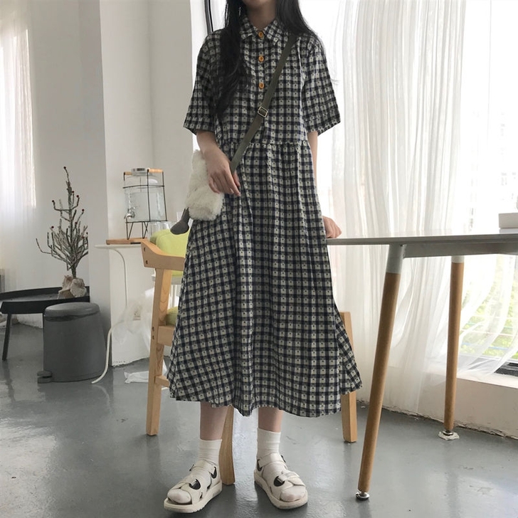 日系学生装女学院风裙子仙女超仙森系长裙到脚...