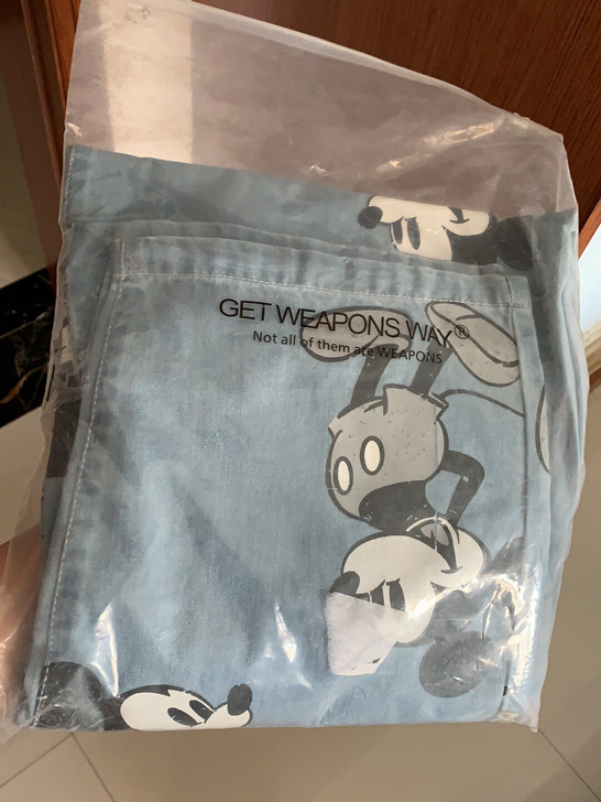 米奇拖地显高阔腿裤 全新未穿