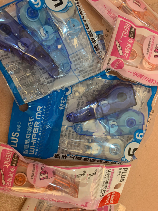 官网买的plus修正带替芯