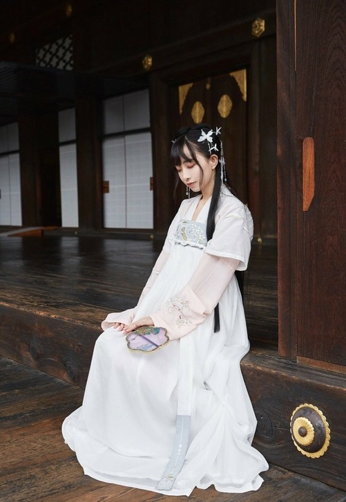 【非正】十三余小豆蔻儿 与月知汉服对襟半臂...