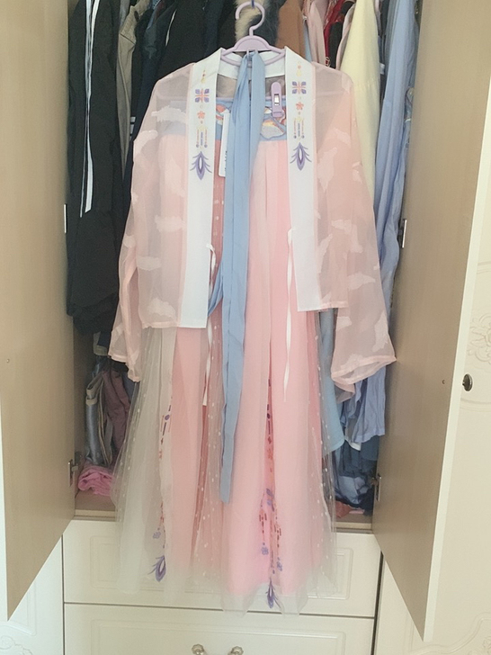 漢古樂府齐胸，上衣带吊牌，裙子因为本人个子...