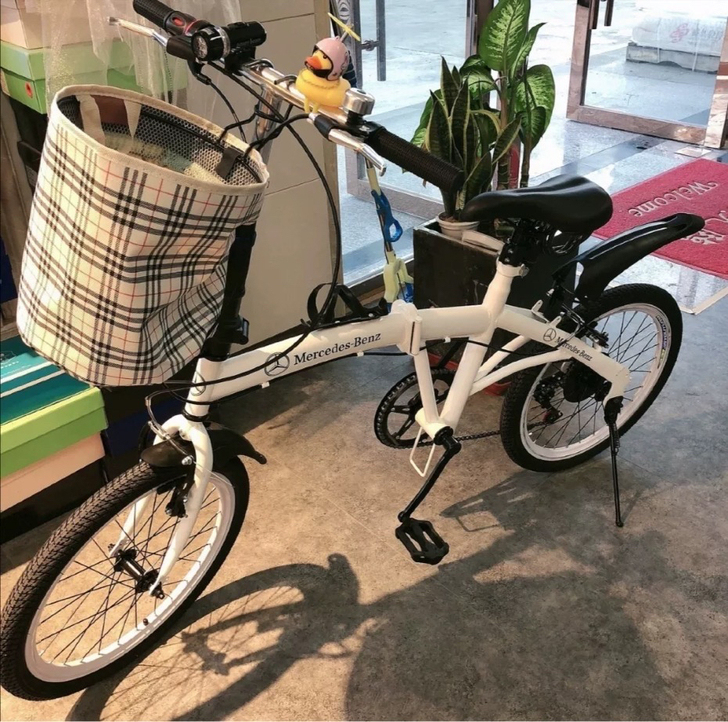 全新奔驰折叠自行车成年人学生男女变速奥迪超...