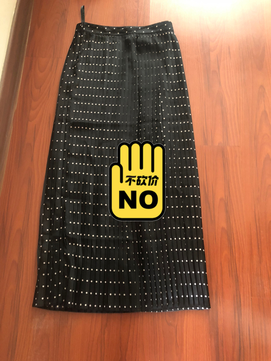 DJFL波点 百褶半身裙,M码,腰围大约7...