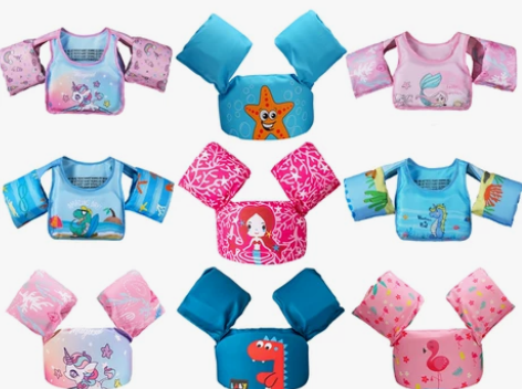 儿童游泳圈手臂圈宝宝初学者水袖游泳装备浮力...