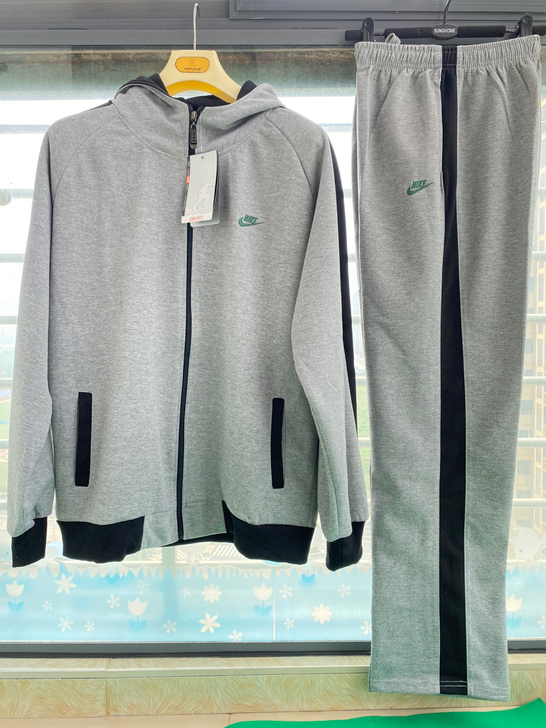 全新男士运动套装春秋季长袖长裤两件套棉质舒...