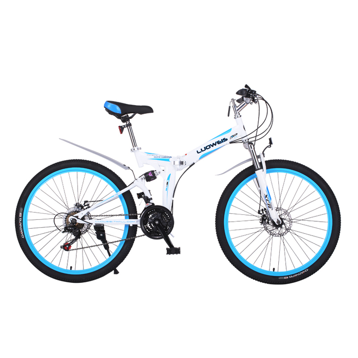 洛维斯折叠山地自行车 24/26寸双碟刹变...
