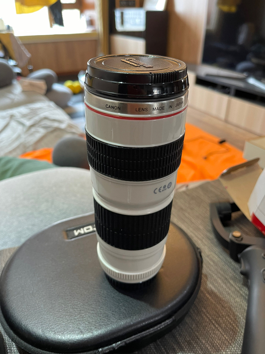 佳能70-200镜头水杯 CANON大小白...