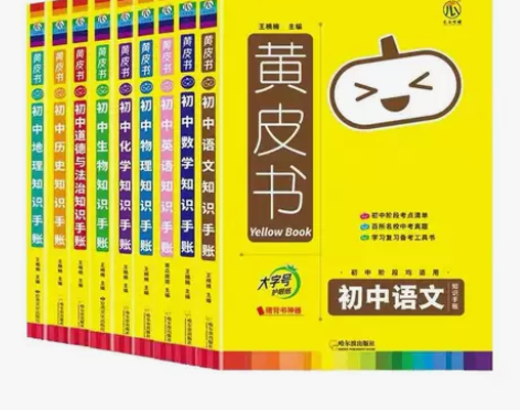 黄皮书知识手账初中语文数学英语历史道德与法...