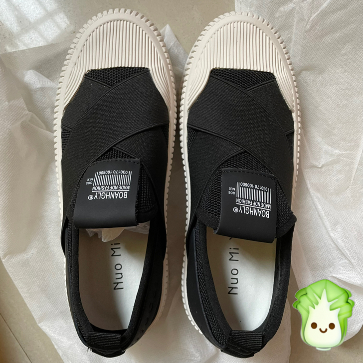 真皮透气飞织休闲乐福鞋，百搭厚底小白鞋，3...