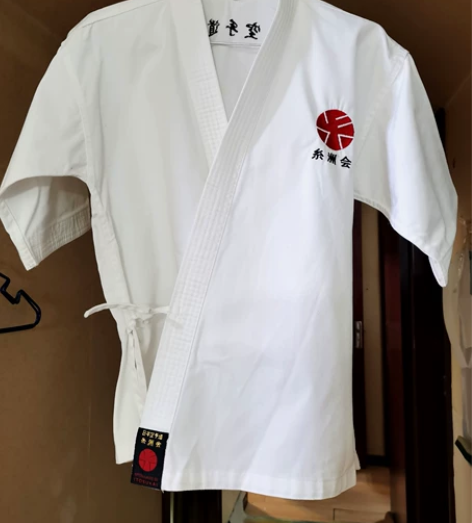 日本空手道系洲会服装120码表演服装训练服...