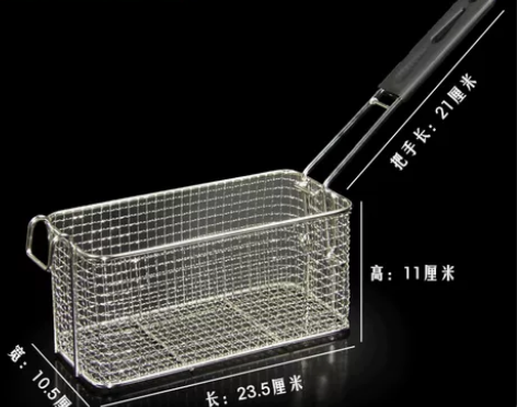 闲置全新4个不锈钢炸篮炸网炸筛电炸炉油炸网...