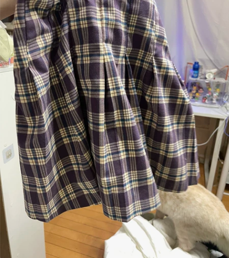 JK 紫色群 120-130斤可以穿 L ...